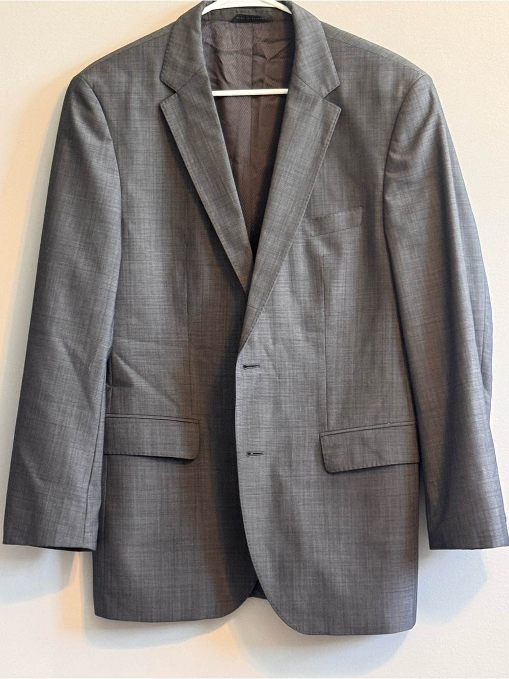 Hugo Boss James4 Sharp6 Gray Virgin Wool Blazer Sport Coat 38R